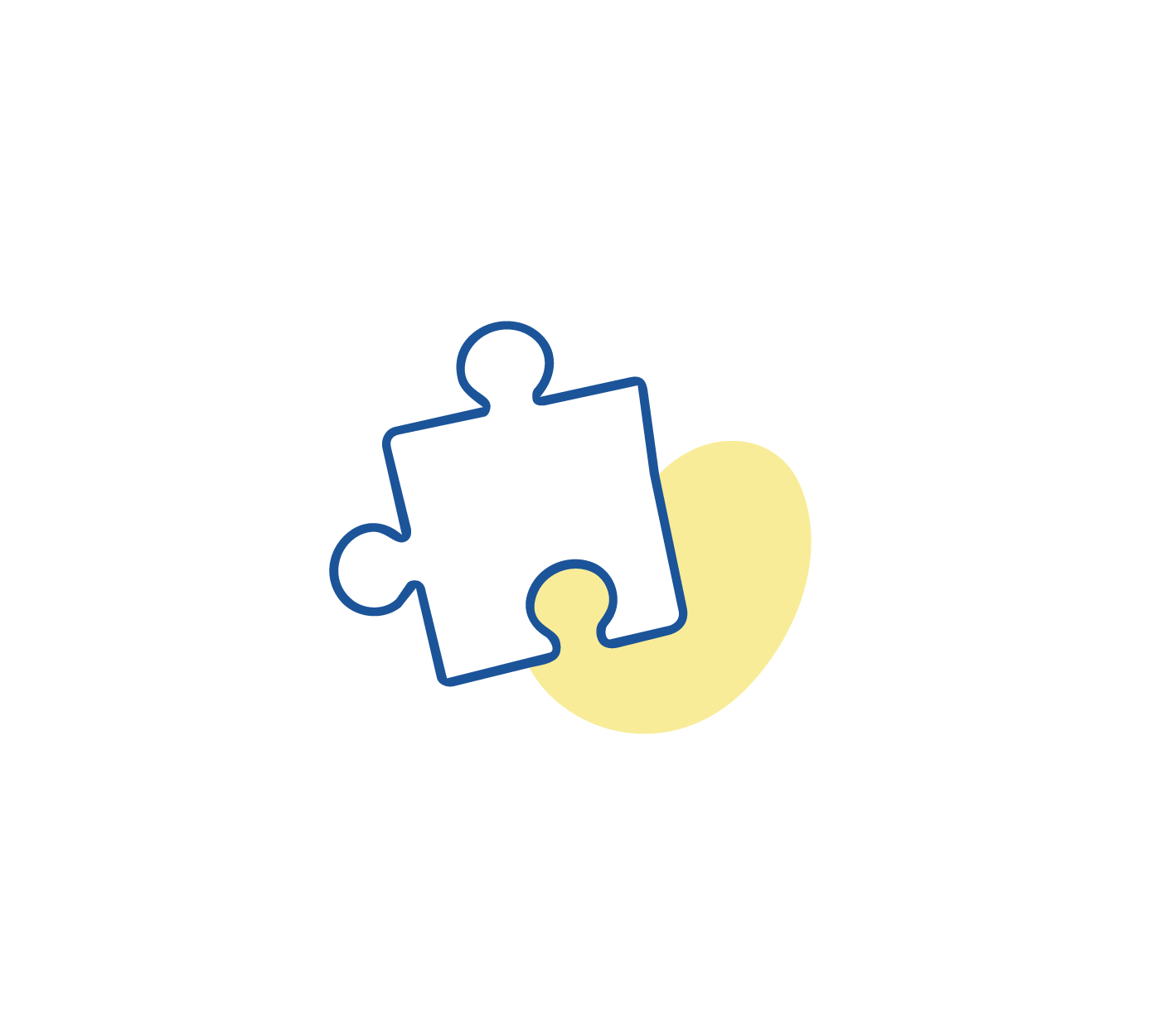 Illustratie van een puzzelstuk.