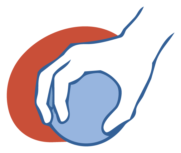 Illustratie van een hand die een babyhoofdje steunt.