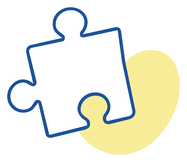 Illustratie van een puzzelstuk.